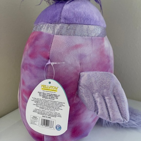 Willow Pegasus Squishmallow 12 inch New with Tag Kelly Toy Pillow Pink Purple - Picture 4 of 8